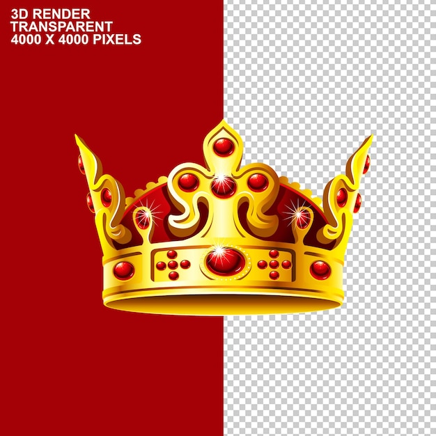 PSD corona dorada diamante corona princesa corona png