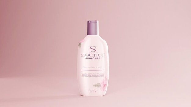 psd cosmetic plastic bottle