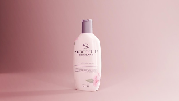 psd cosmetic plastic bottle