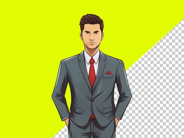 PSD psd de costume homme sur fond transparent