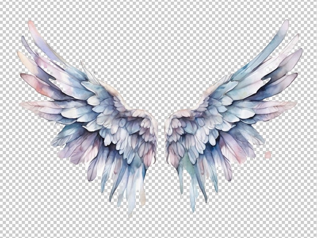 PSD psd d'une couleur d'eau art des ailes d'angle