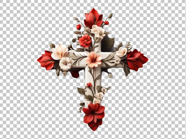 PSD psd d'une croix de fleur