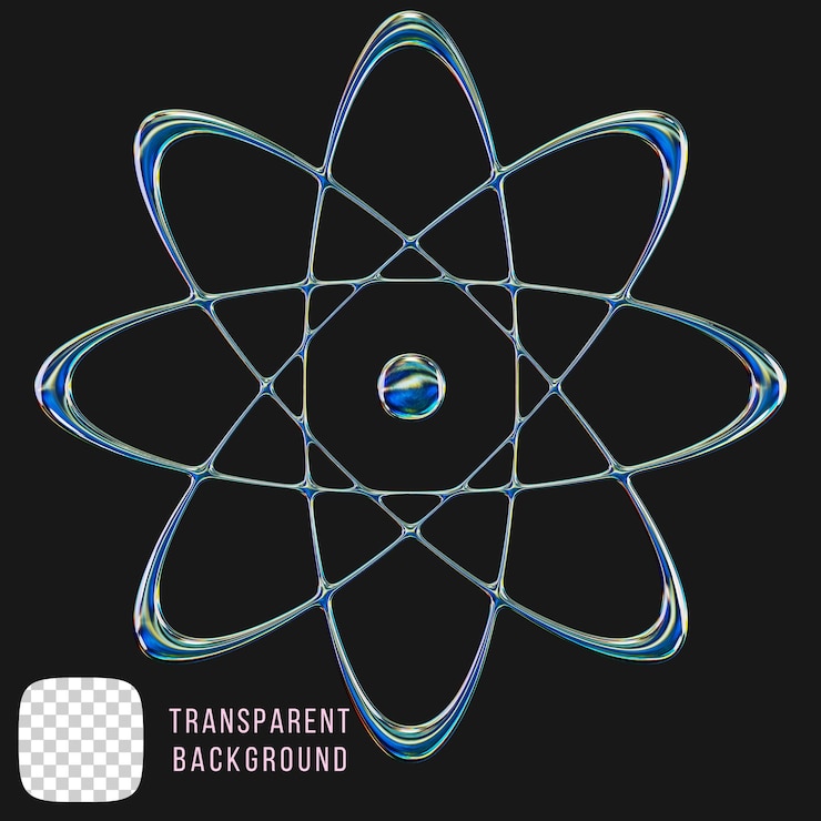 PSD psd cromo y2k forma abstracta renderización en 3d