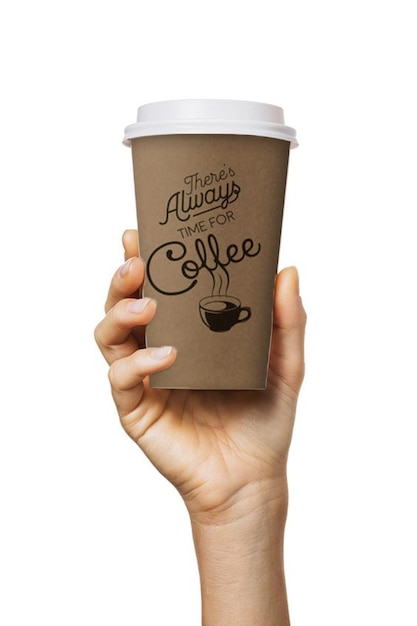 PSD Cup coffee for takeaway design