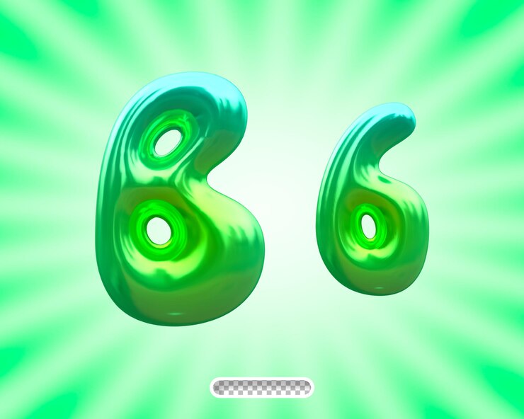 PSD psd cute balão letra do alfabeto b renderização 3d
