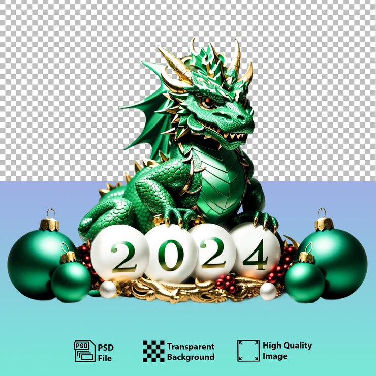 PSD psd cute stylized dragon with bright shiny scales generative ai