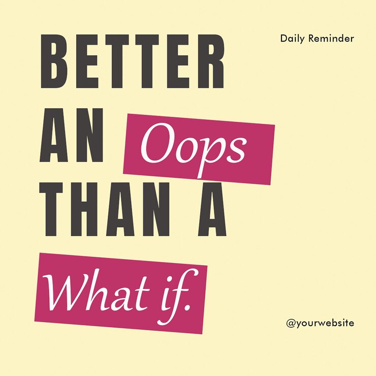 PSD psd daily motivational quotes design tipografico per i social media e il modello di post di instagram