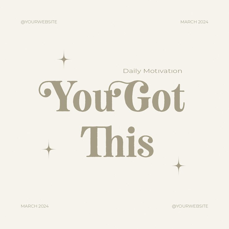 PSD psd daily motivational quotes design de typographie pour les médias sociaux et le modèle de poste instagram