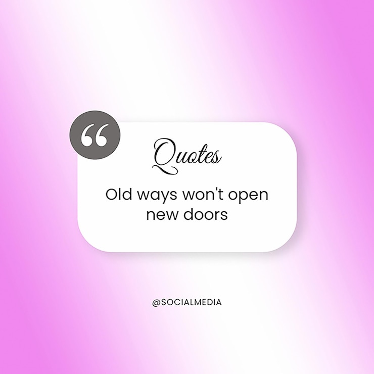 PSD psd daily qoutes auf gradienten hintergrund instagram-post-vorlage