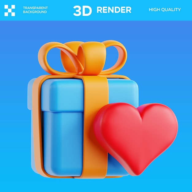 PSD Dankbarkeit 3D-Illustration