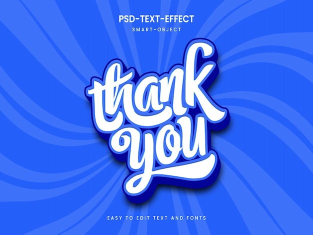 PSD Danke 3D-Texteffekt
