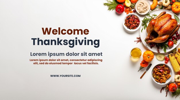 PSD psd danksagung banner poster essen kürbis herbst