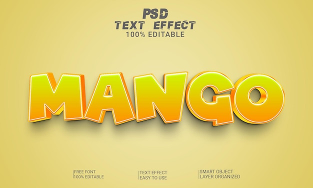 PSD-Datei im 3D-Textstil Vollständig bearbeitbares 3D-Texteffektdesign