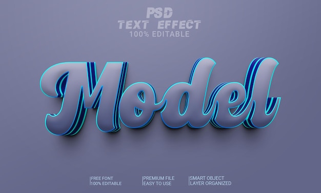 PSD-Datei mit 3D-Texteffekt