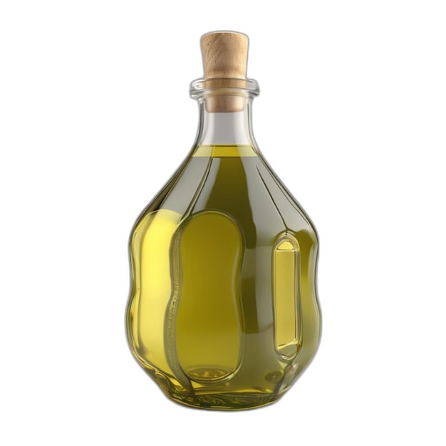 Psd de azeite de oliva sobre fundo branco