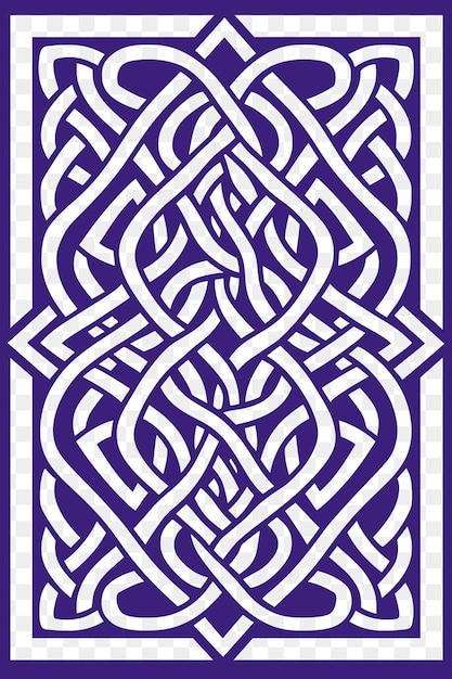 PSD psd de celtic knotwork frame com padrões de entrelaçamento e knot des tshirt tattoo art outline ink