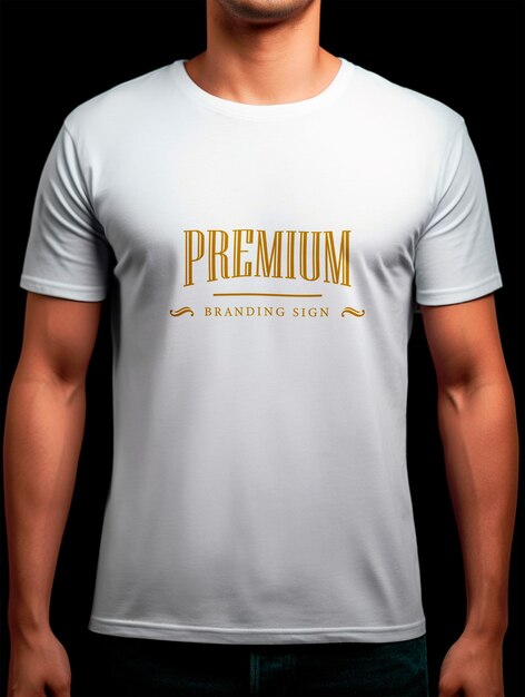 PSD psd de design de maquete de camiseta branca