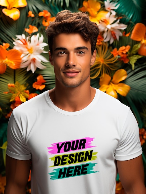 PSD psd de design de maquete de camiseta