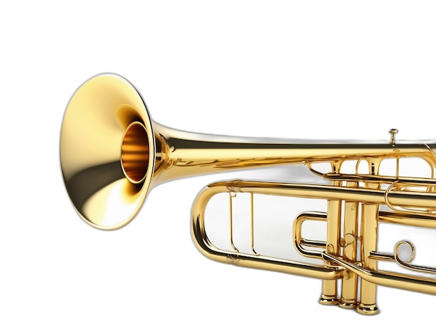 PSD psd de trombone em fundo branco