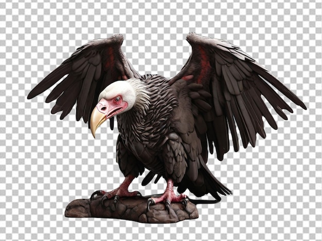 Psd de um abutre 3d