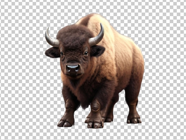 PSD psd de um bisonte muito bonito.