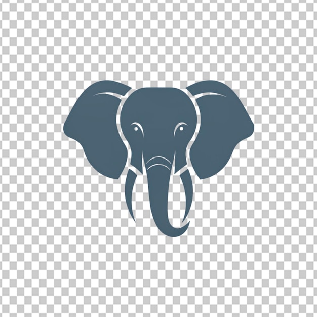 Psd de um ícone vetorial de elefante em fundo transparente