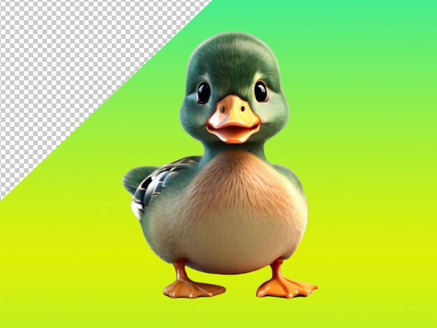 PSD psd de um mallard em fundo transparente