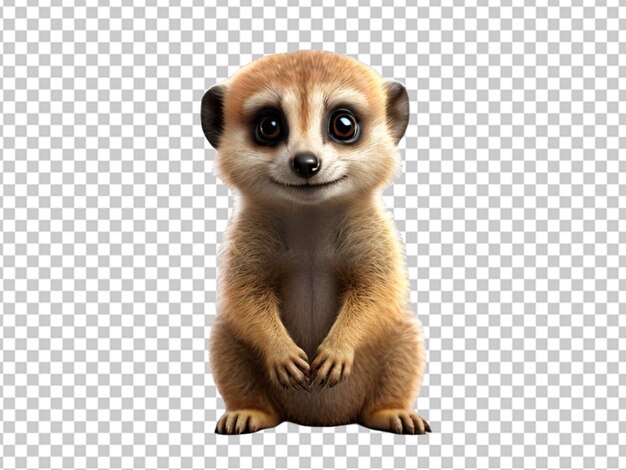 PSD psd de um meerkat mais bonito de sempre.