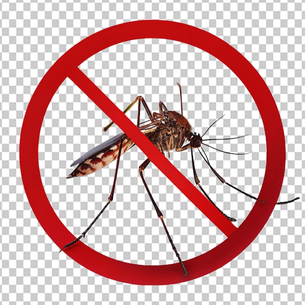 Psd de um sinal de mosquito em fundo transparente