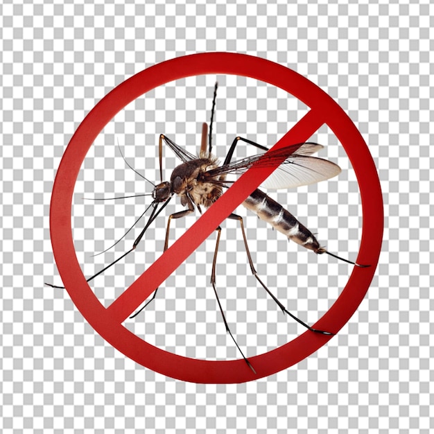 Psd de um sinal de mosquito em fundo transparente