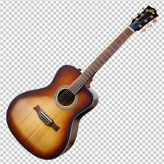 PSD psd de uma guitarra em fundo transparente