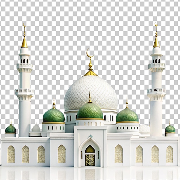 PSD psd de uma mesquita ramadan kareem em fundo transparente