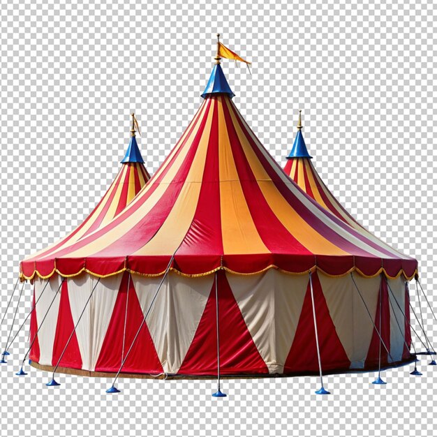 PSD psd de uma tenda de circo em fundo transparente