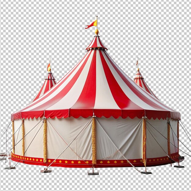 PSD psd de uma tenda de circo em fundo transparente