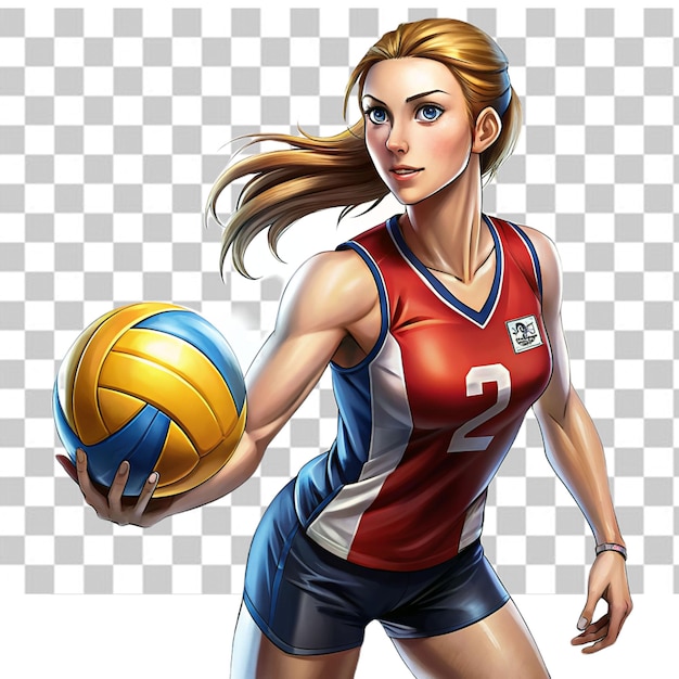 PSD psd de uma voleibolista profissional feminina