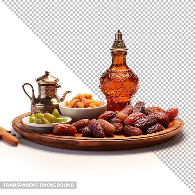 PSD psd decoração de alimentos de ramadan isolado sem fundo