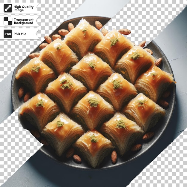 Psd Délicieux Baklava Sucré Sur Fond Transparent