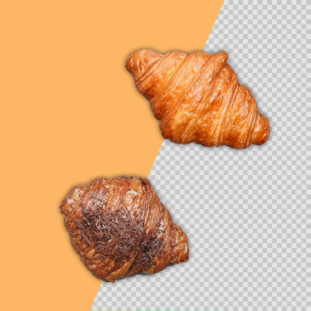 PSD Delizioso croissant isolato