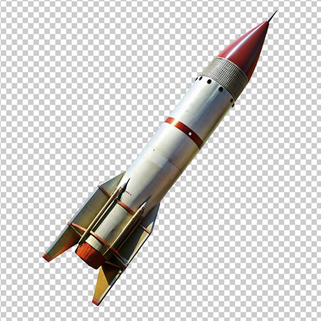 PSD psd der rakete auf durchsichtigem hintergrund