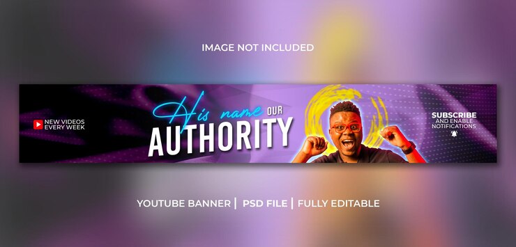 PSD psd design de capa de banner profissional do youtube
