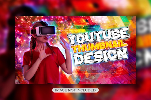 PSD psd design de modelo de miniatura do youtube