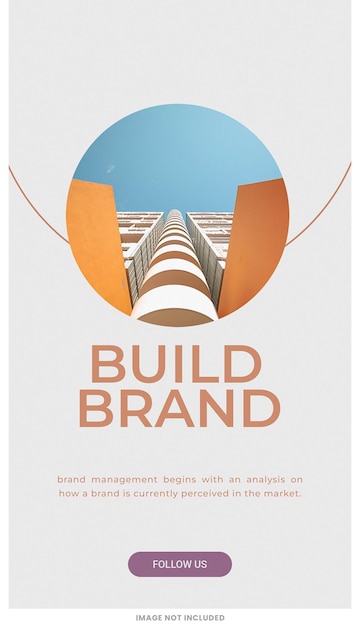 PSD-Design für Instagram-Story-Vorlage zur MARKENBILDUNG