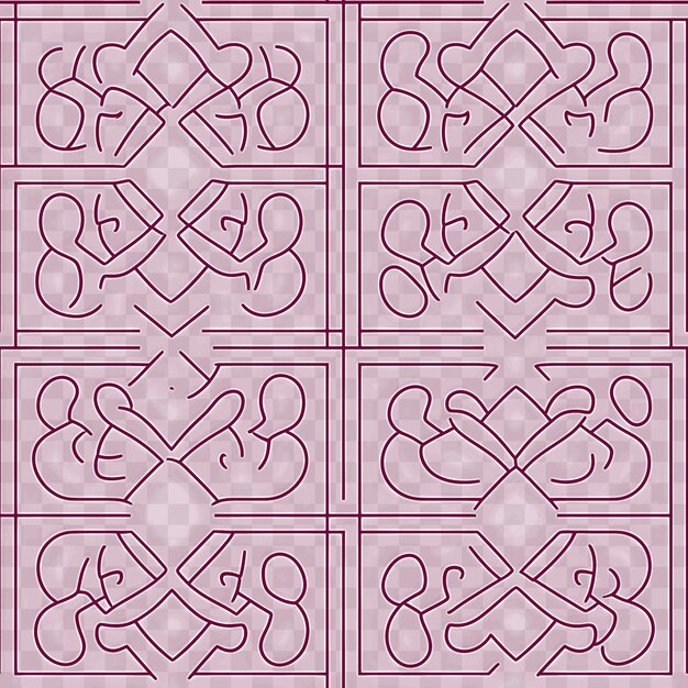 PSD psd designs de carreaux et de motifs uniques carreaux et cadres personnalisés pour les griffonnages de contours d'art symétriques