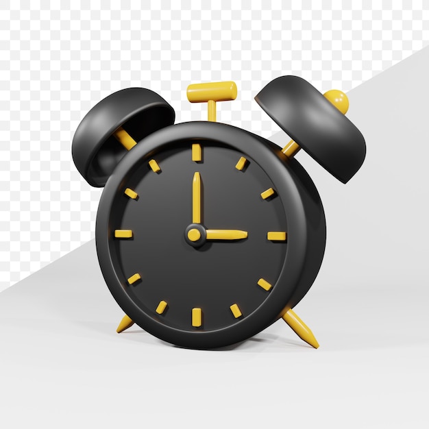 PSD desktop clock 3D icon