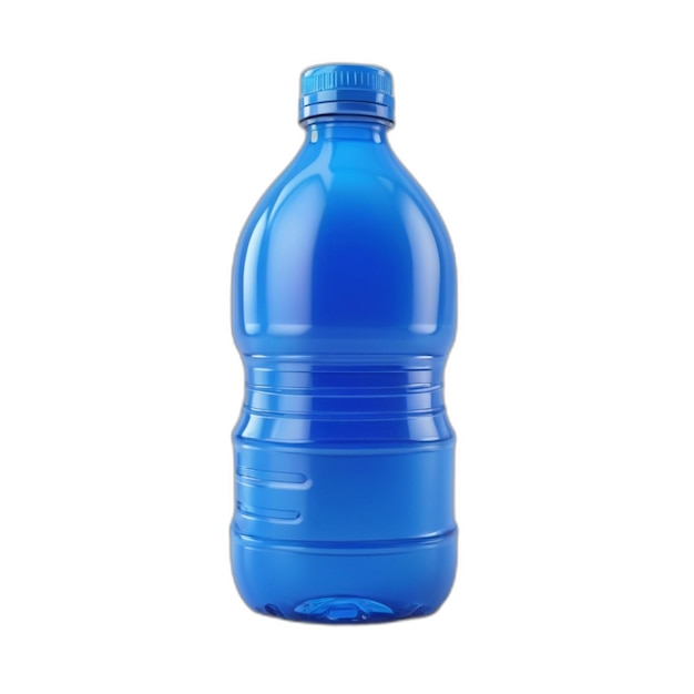 PSD di bottiglia di plastica su sfondo bianco