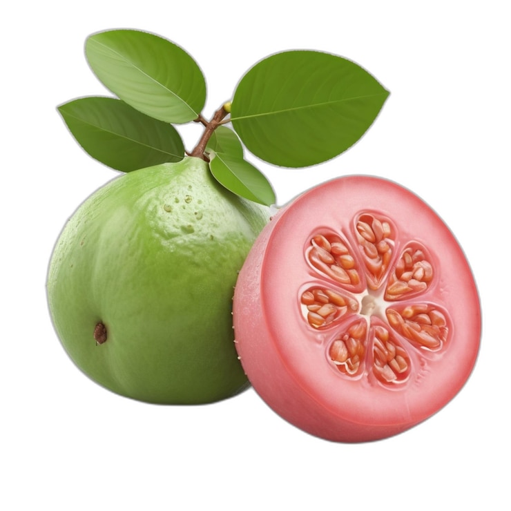 PSD psd di guava su sfondo bianco