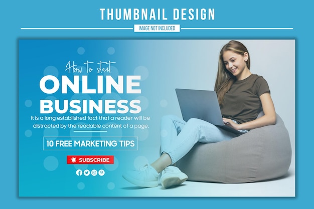 PSD psd digital marketing business and solution video-thumbnail-design