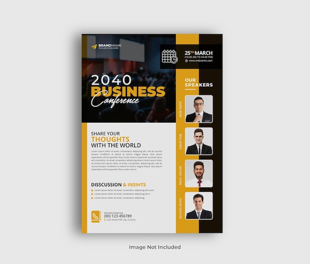 PSD-Digital-Marketing-Live-Webinar-Konferenzflyer Vorlage