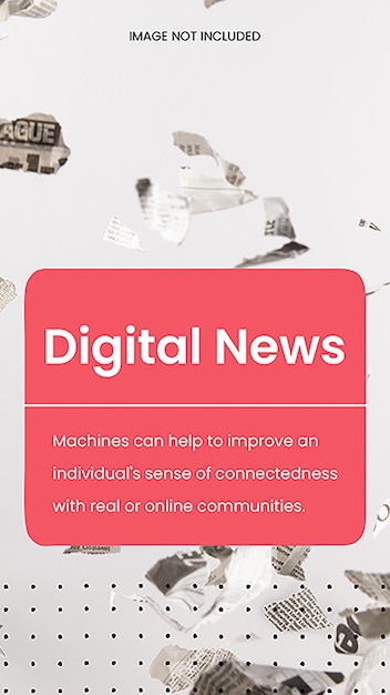 PSD psd digital news design concept para las redes sociales y la plantilla de historias de instagram