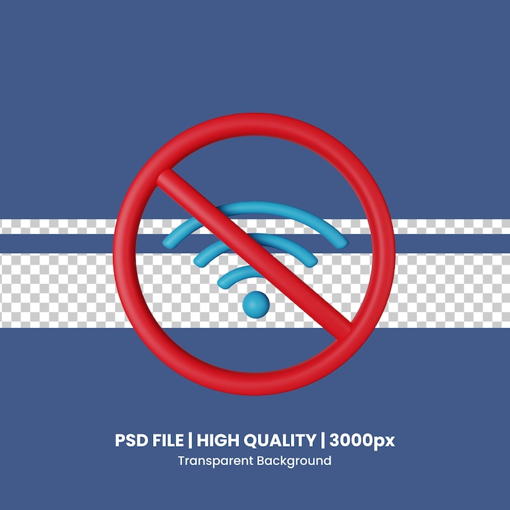 PSD psd disconnected 3d icon illustration